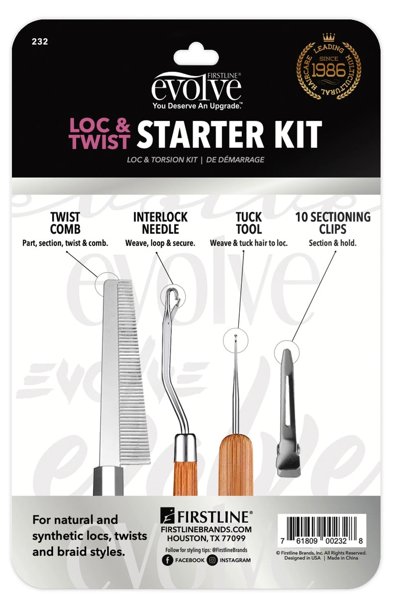 Evolve Loc & Twist Starter Kit β Complete Hair Care Set for Locs, Twists & Natural Styles