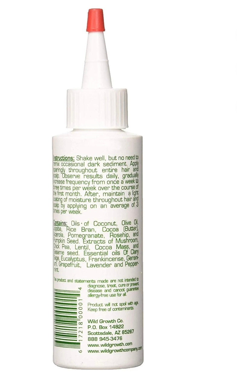 Wild Growth Hair Oil 4 fl oz | Promotes Thick, Healthy, and Longer Hair