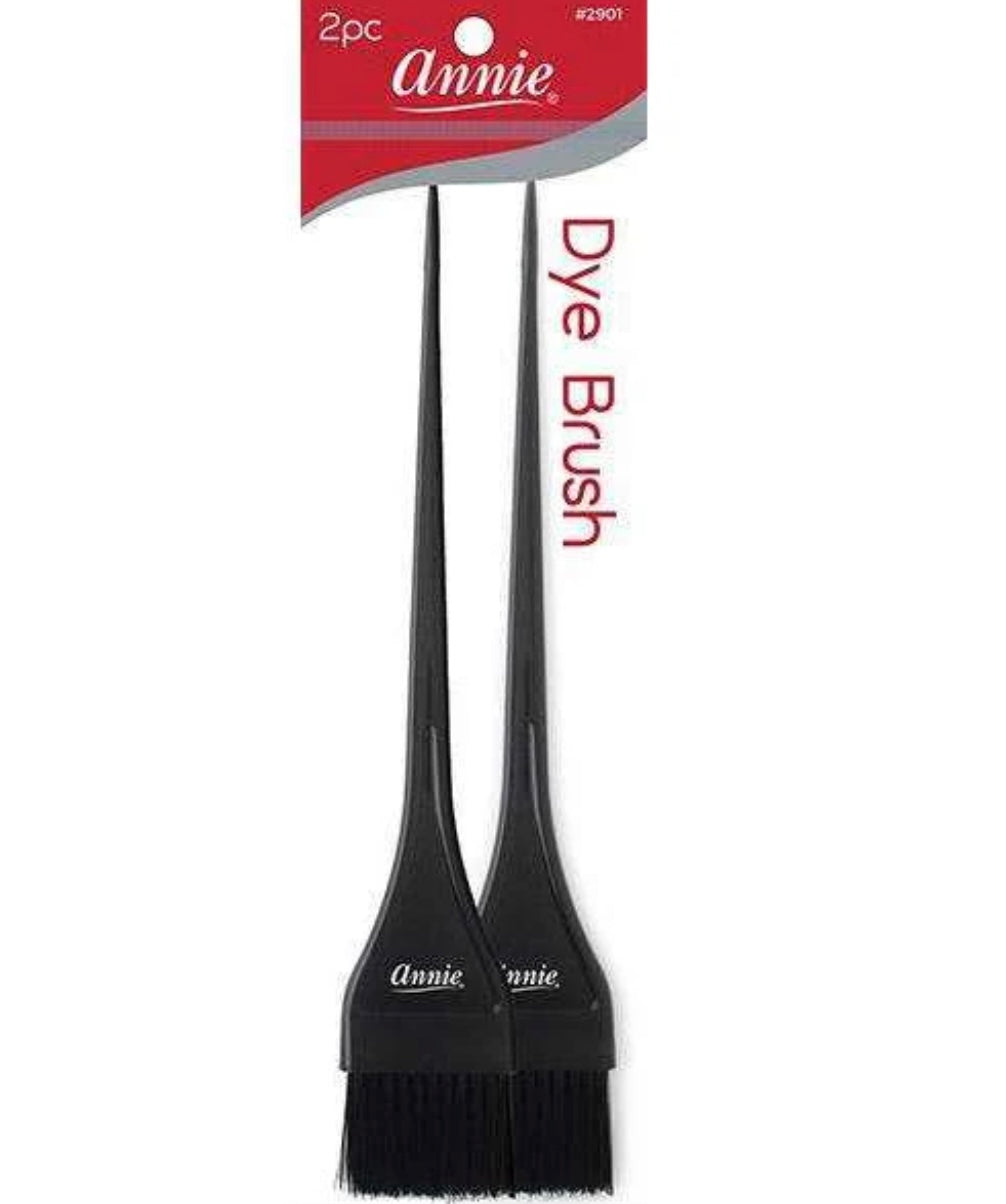 Annie Dye Brush #2901 – 2-Piece Set (Black)