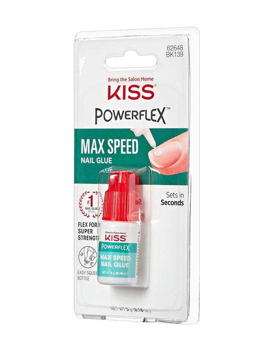 KISS PowerFlex Max Speed Nail Glue – Ultra-Hold Instant Bond 0.10 oz