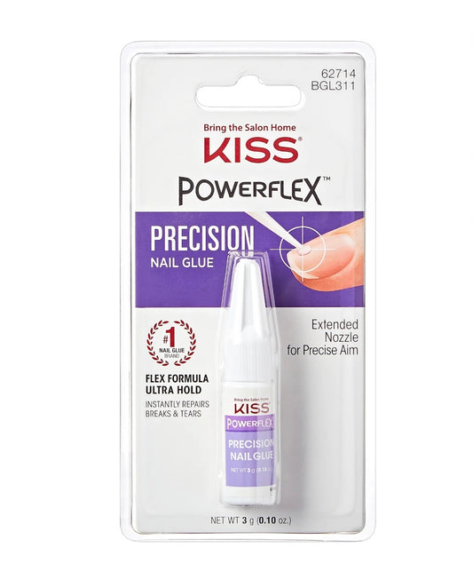 KISS PowerFlex Precision Nail Glue – 0.10 oz (3 g) Ultra-Hold Precision Tip