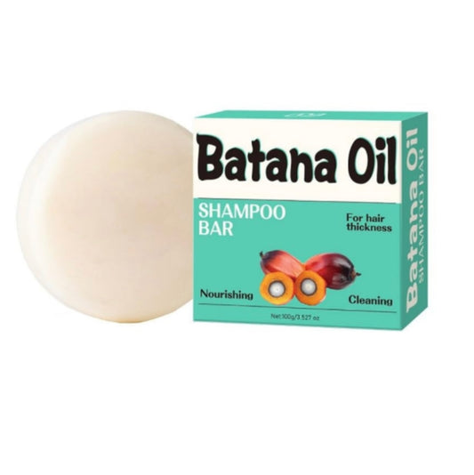 Batana Oil Nourishing & Cleansing Shampoo Bar – Promotes Hair Growth, Strength & Thickness 100g/3.527oz