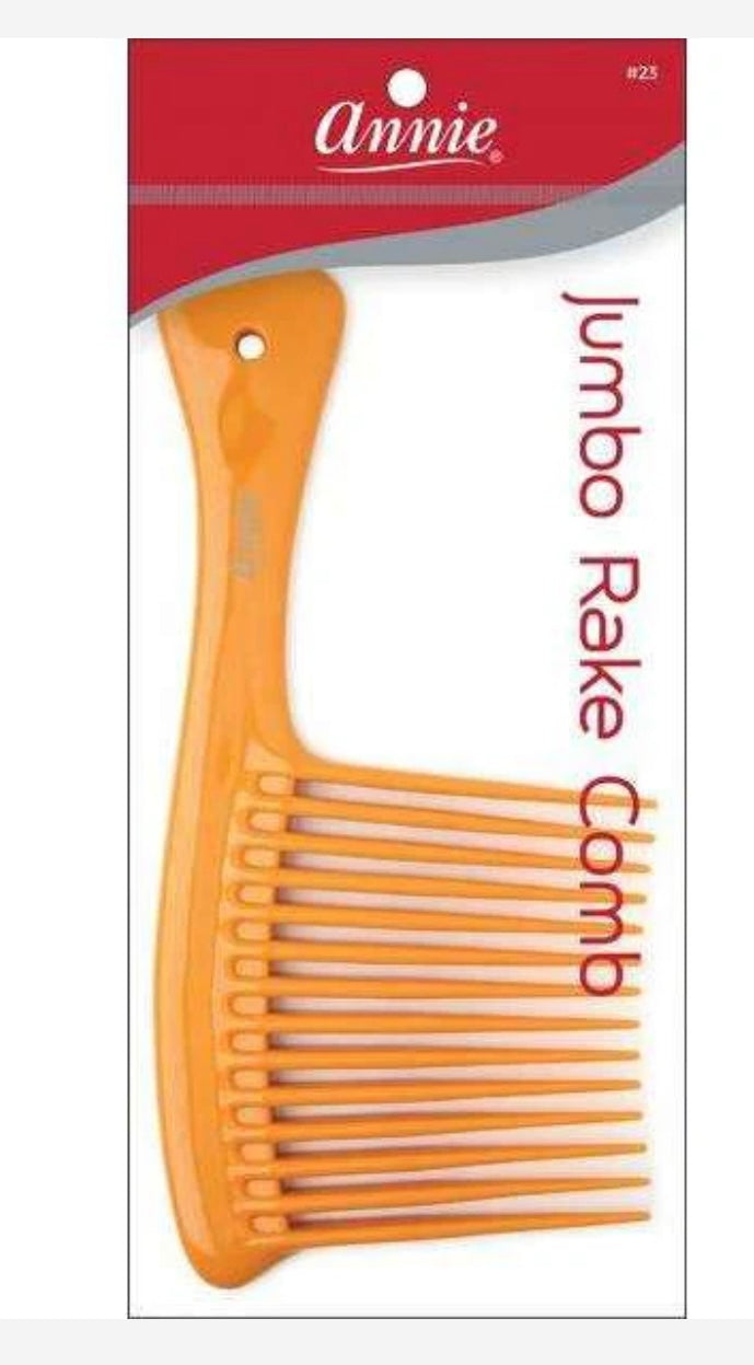 Annie Jumbo Rake Comb #23 – Professional Hair Styling Tool for Detangling & Volume