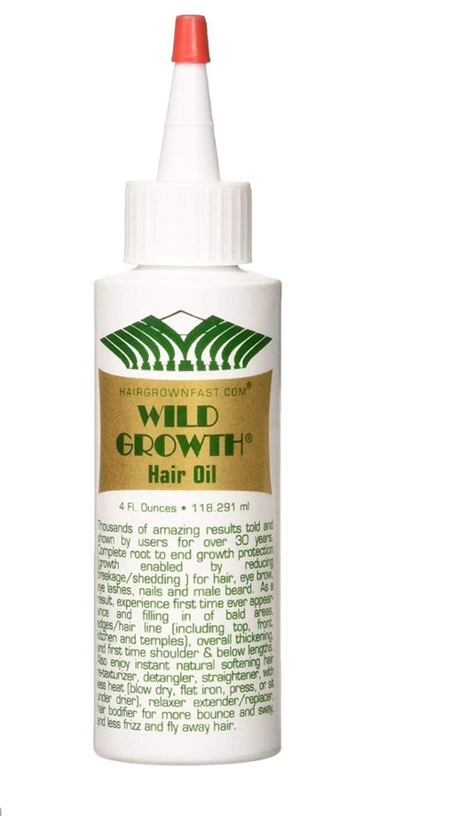 Wild Growth Hair Oil 4 fl oz | Promotes Thick, Healthy, and Longer Hair