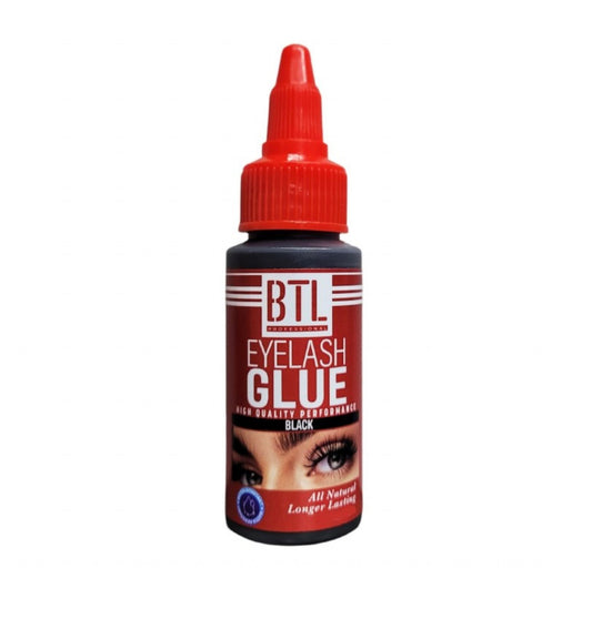 BTL Professional Eyelash Glue 1 fl. oz Black – Long-Lasting Lash Adhesive for Strip & Individual Lashes