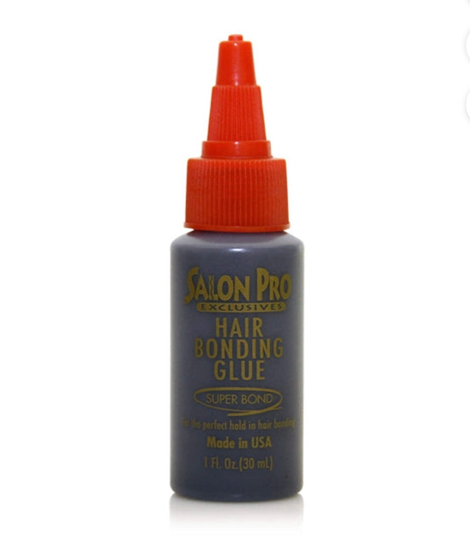 Salon Pro Exclusives Hair Bonding Glue Super Bond 1oz | Strong Hold for Weaves & Extensions