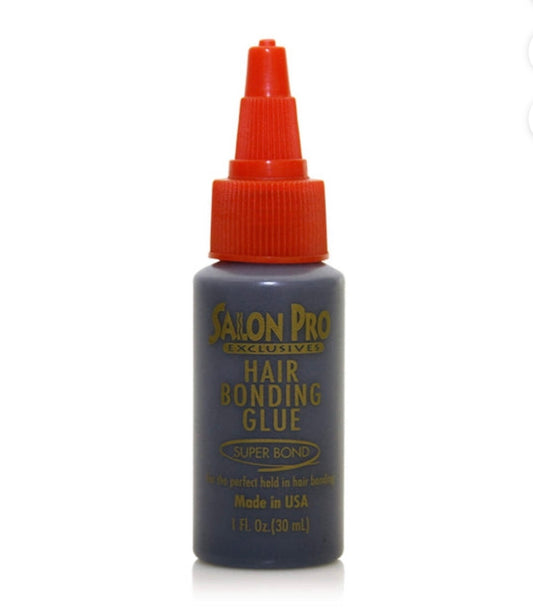 Salon Pro Exclusives Hair Bonding Glue Super Bond 1oz | Strong Hold for Weaves & Extensions