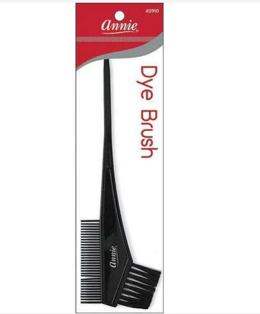 Annie Dye Brush with Comb #2910 – Black Handle