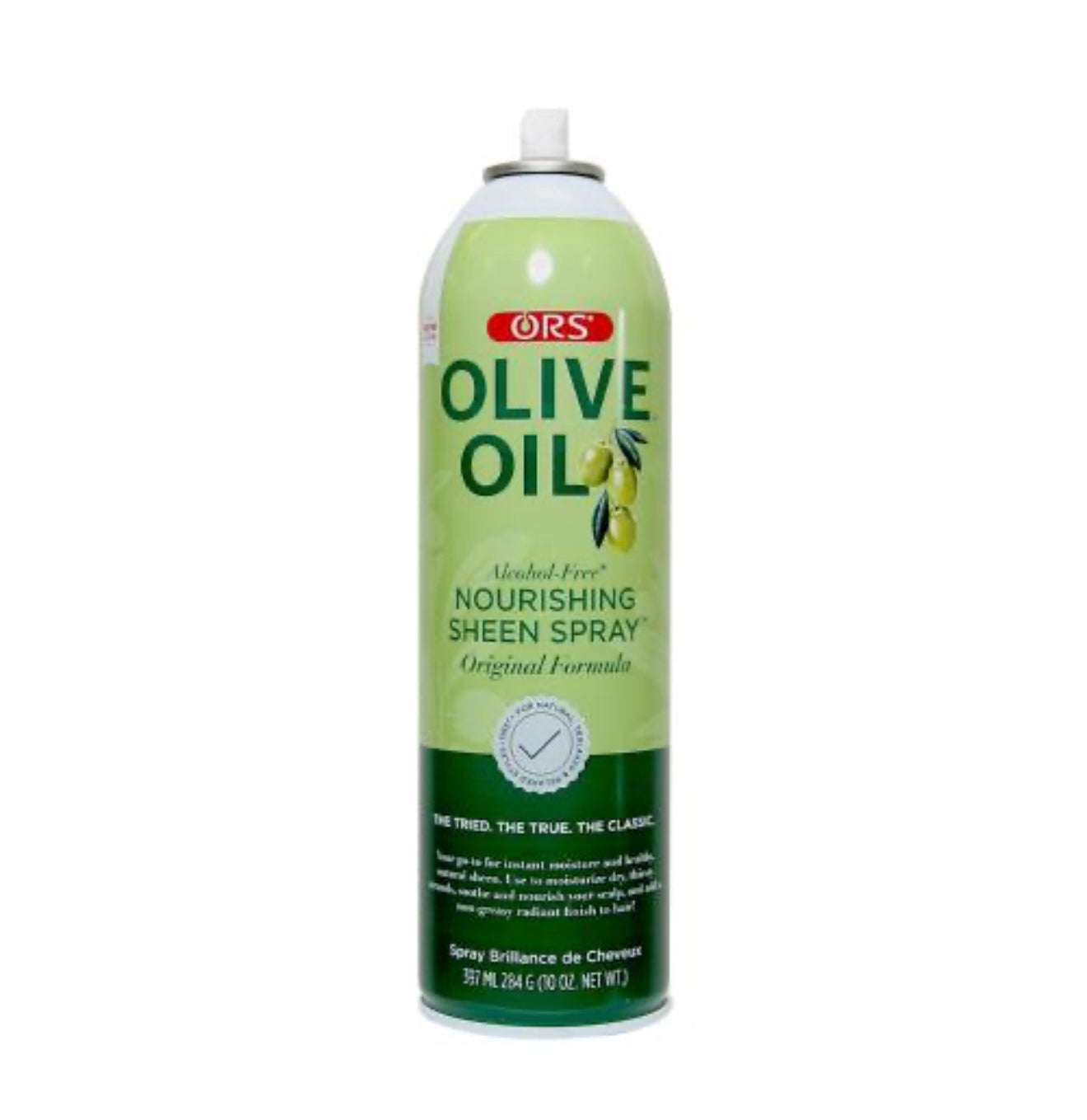 ORS Olive Oil Alcohol-Free Nourishing Sheen Spray – Moisture & Shine for All Hair Types (10 oz)